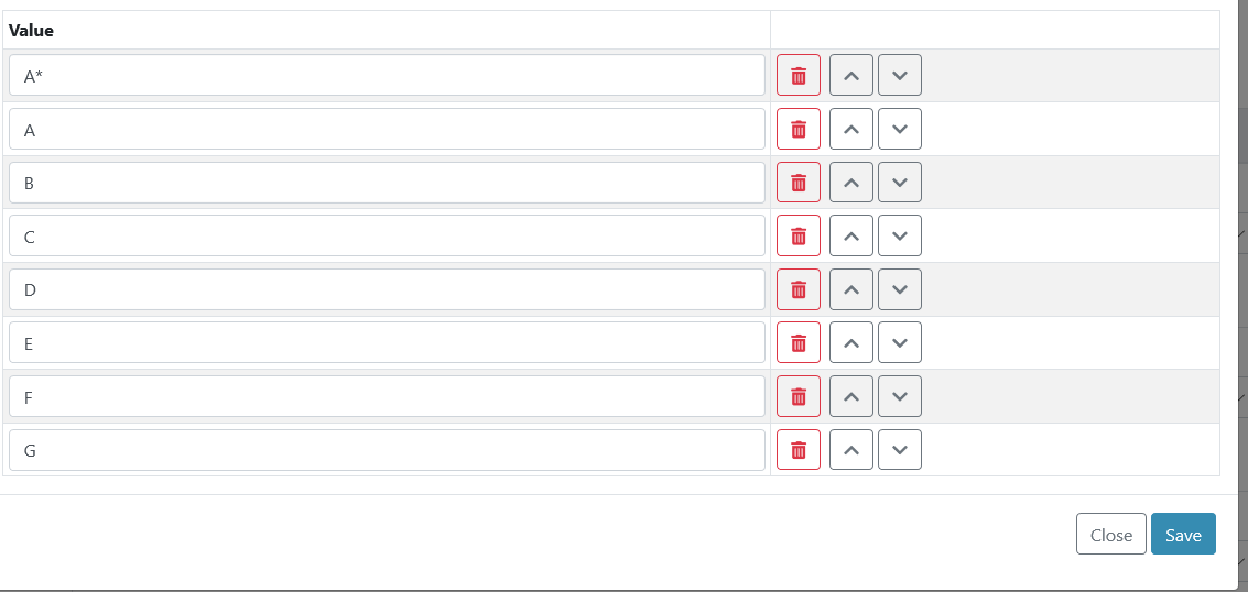 Static Data Up Down